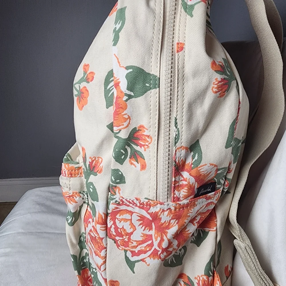 Herschel vintage rose natural cotton backpack